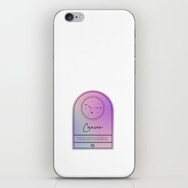 Cancer Zodiac | Iridescent Arches iPhone Skin