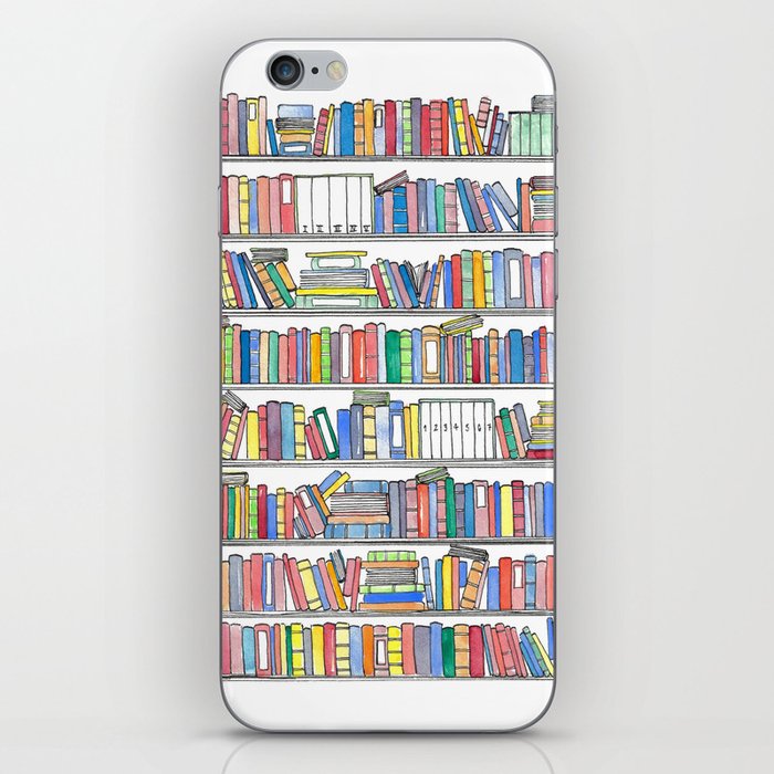 Colorful Bookcase iPhone Skin