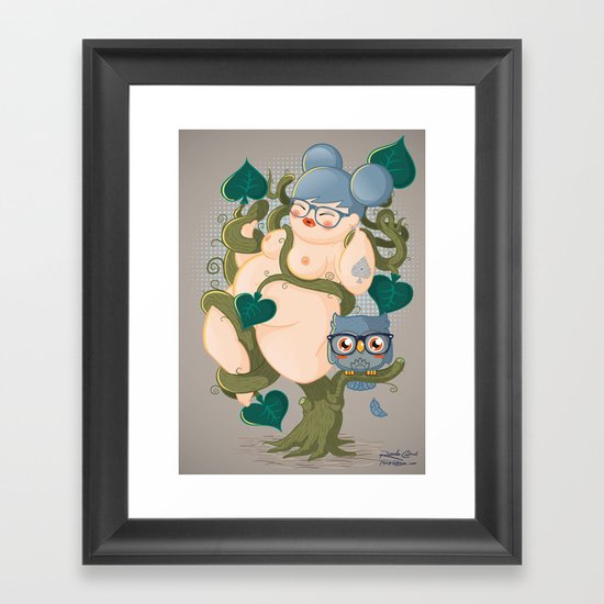 5 of spades Framed Art Print