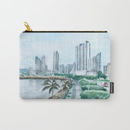 Urban watercolor - Panama Carry-All Pouch