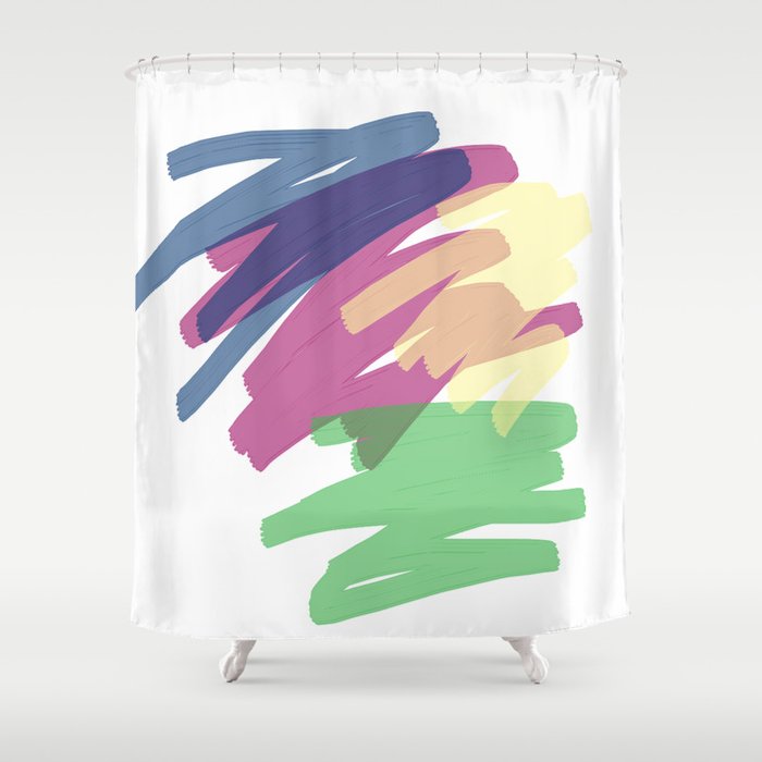 Brush Stroke Shower Curtain
