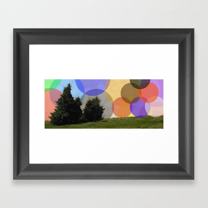 Lonely Mountain Colour Framed Art Print