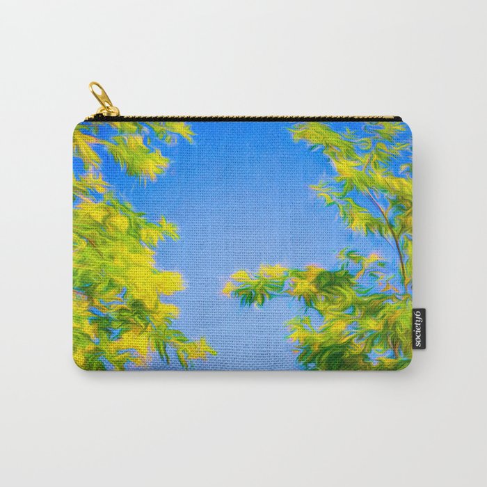 Swirly Trees Carry-All Pouch