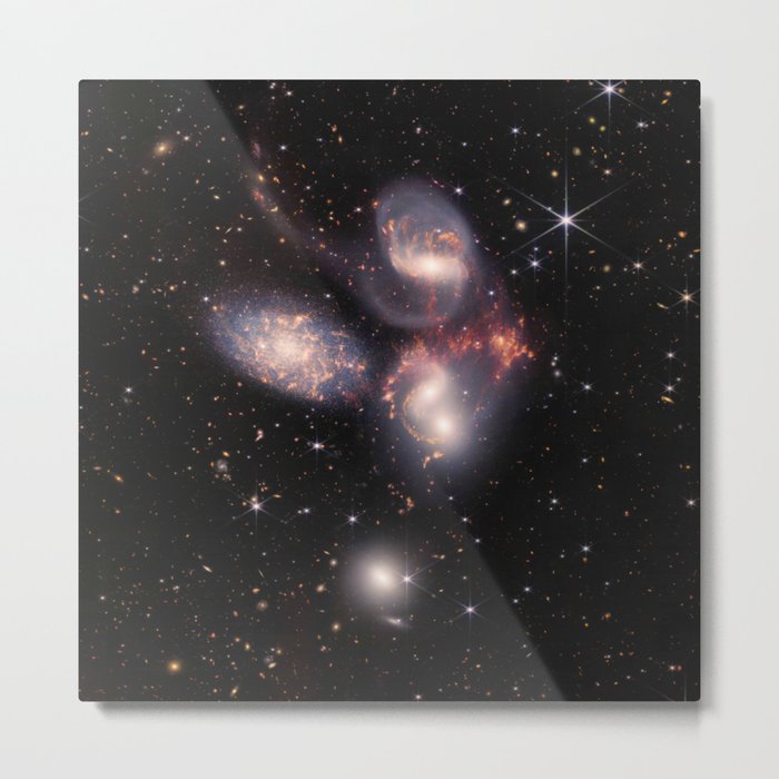 Nasa and esa picture 65 : Stephan’s Quintet by James Webb telescope Metal Print