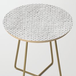 white Knitted Side Table