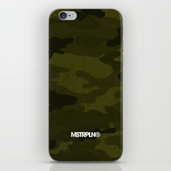 Modern Woodgrain Camouflage / Greenwoods DPM iPhone & iPod Skin