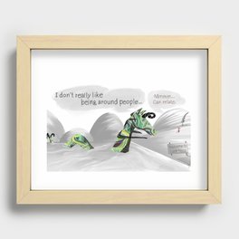 The Loch Ness Introvert Recessed Framed Print
