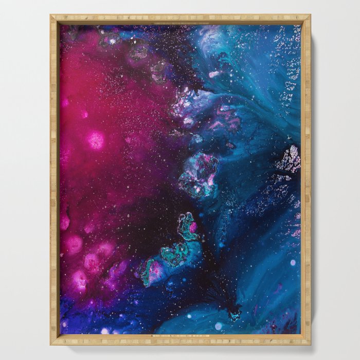 Oceans and Nebulas Serving Tray