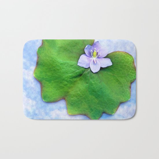 Light blue on light blue Bath Mat