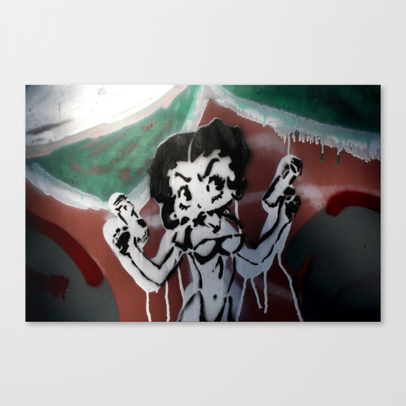 Betty Boop Canvas Print By G Man Society6