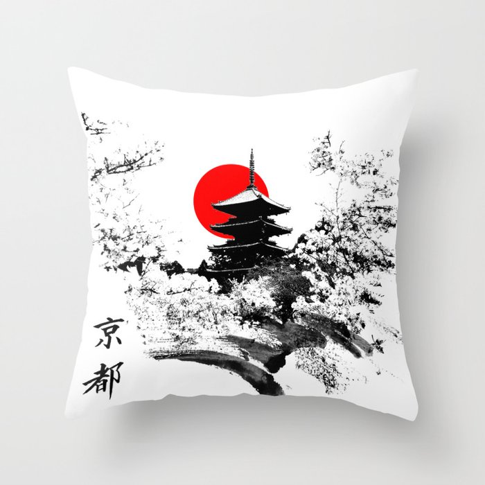 Kyoto - Japan Throw Pillow by vivalarevolucion Society6