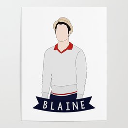 Blaine With Hat Poster