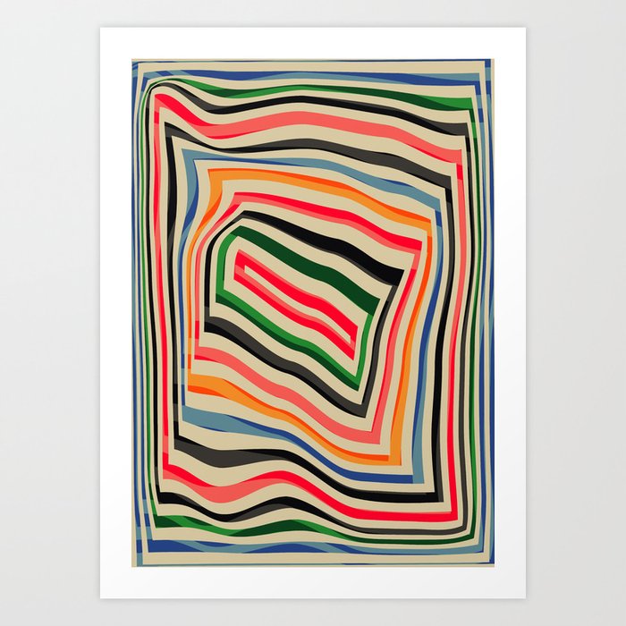 abstract lines Art Print