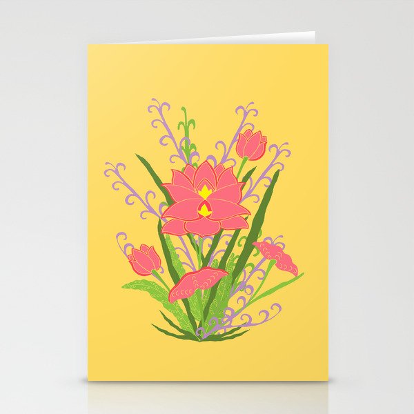 Indian Lotus Stationery Cards