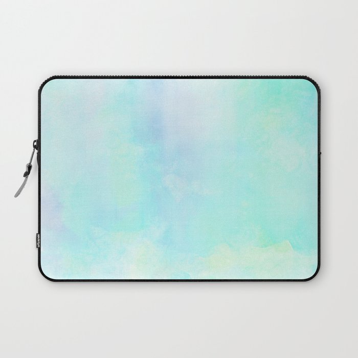 Pastel turquoise blue green Laptop Sleeve