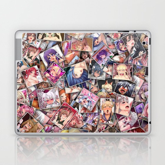 Ahegao Color Laptop Ipad Skin By Dima V Society6 Creative casual unisex hoodie for men women: ahegao color laptop ipad skin by dima v