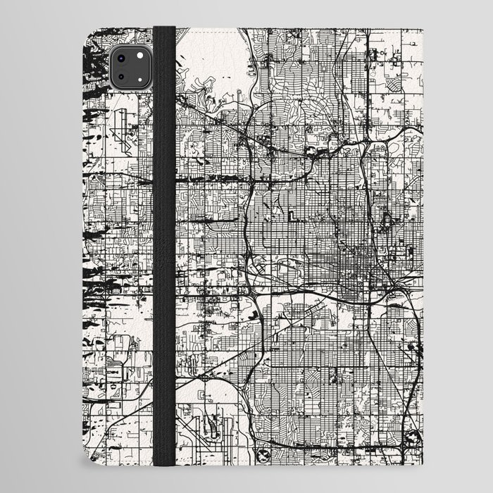 USA, Oklahoma City Map iPad Folio Case