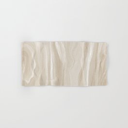 Marblesque Beige Cream 1 - Abstract Art Marble Series Hand & Bath Towel