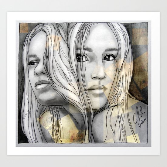 "Reflection I" by carographic Art Print