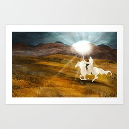 The Lord of all Horses Art Print