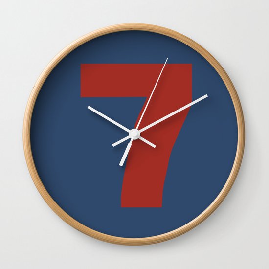 Number 7 Wall Clock
