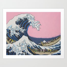 Sushi Waves Art Print