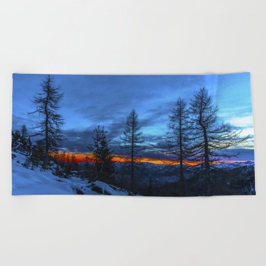 Warm Streak 1 Beach Towel