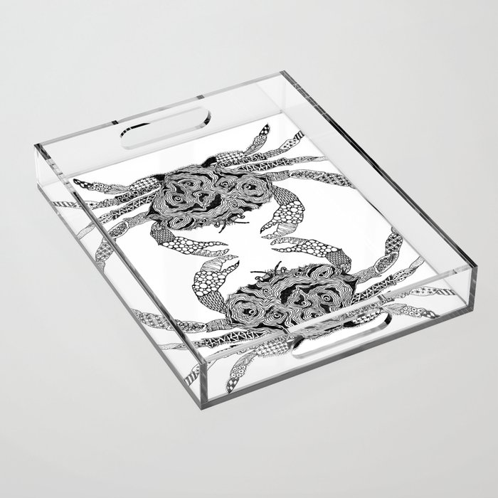 StudioJulia Two Crabs Acrylic Tray