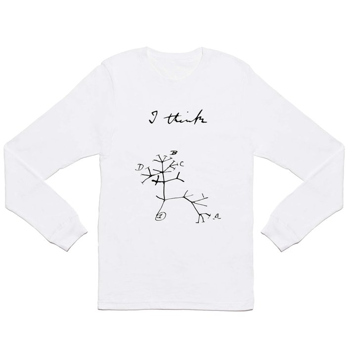 Darwin - Tree of Life - I Think Long Sleeve T Shirt