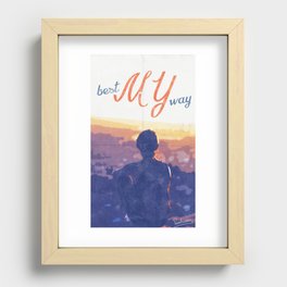 My best way Recessed Framed Print