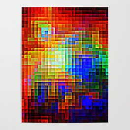 COLORFUL Pixels Poster