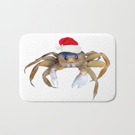 Crabby Christmas Bath Mat