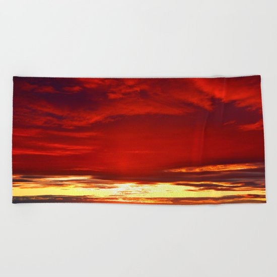 Devil sky Above Beach Towel