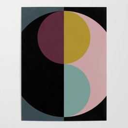 Geometric Circles Abstract II Poster