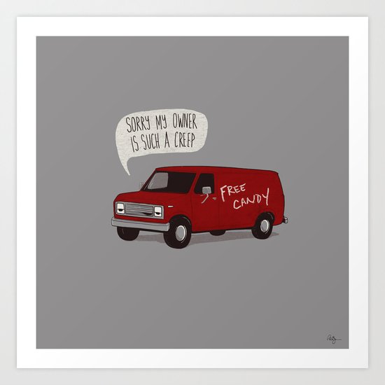Creeper Van Art Print