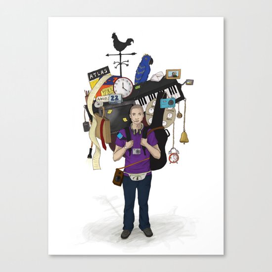 The Weight of Technology #1 Canvas Print