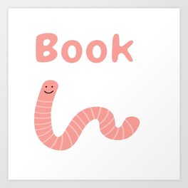 Book Worm Art Print