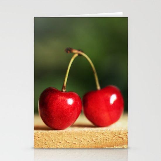 Sweet cherries Stationery Cards