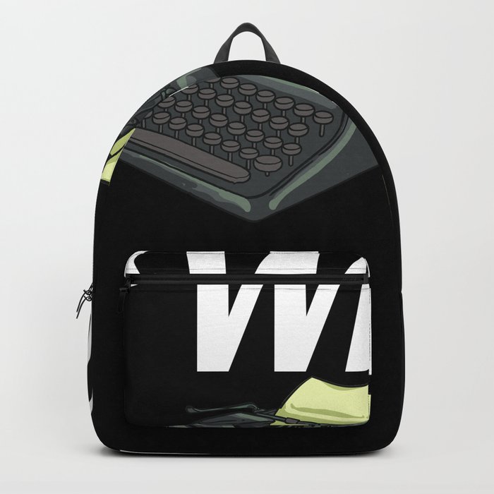 Typewriter Book Author Writer Beginner Quotes	 Backpack