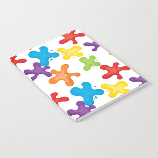 Paint splatters Notebook