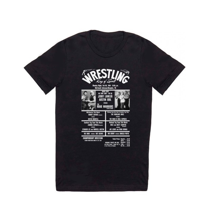 #11-B Memphis Wrestling Window Card T Shirt