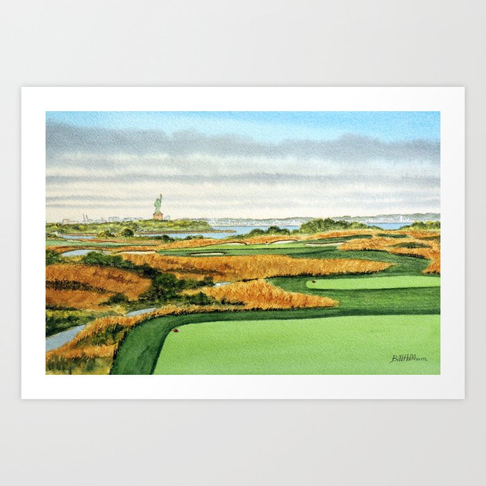 A New Jersey Golf Course 14th Hole Art Print