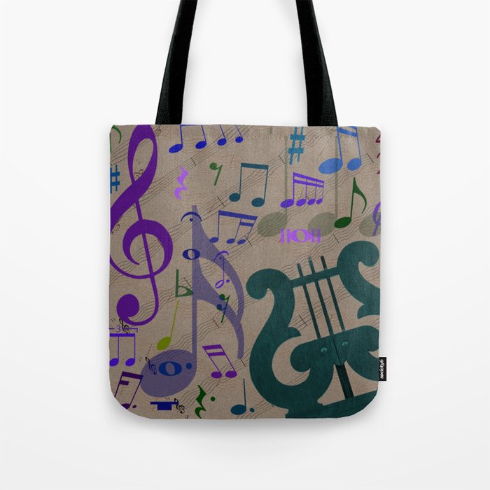 Music's Colorful Sound Tote Bag