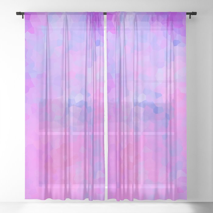 Pretty Pink And Purple Stained Glass Geometric Shape Modern