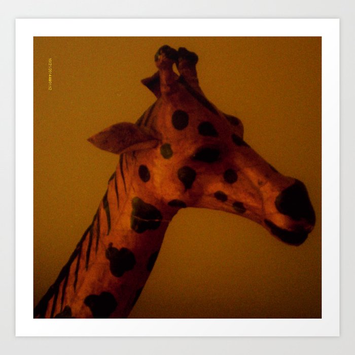 Giraffe safari Art Print