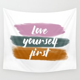 Love Yourself First Wall Tapestry