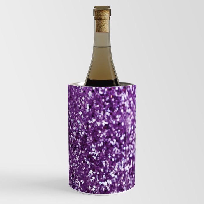 Purple Glitter #1 (Faux Glitter) #decor #art #society6 Wine Chiller
