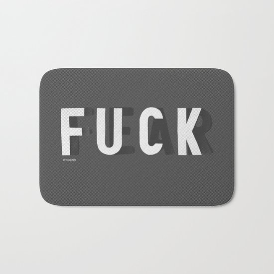 Fuck Fear Bath Mat