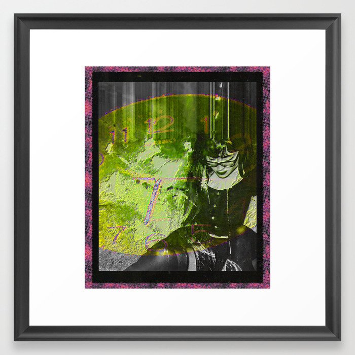 La muse au pays de mes yeux Framed Art Print