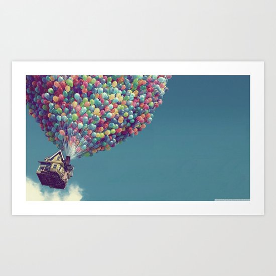 Up, up and away Art Print